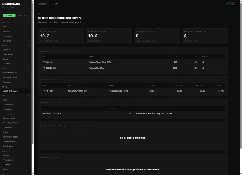 BearShark OS — CONTRACT ROASTING PORTAL