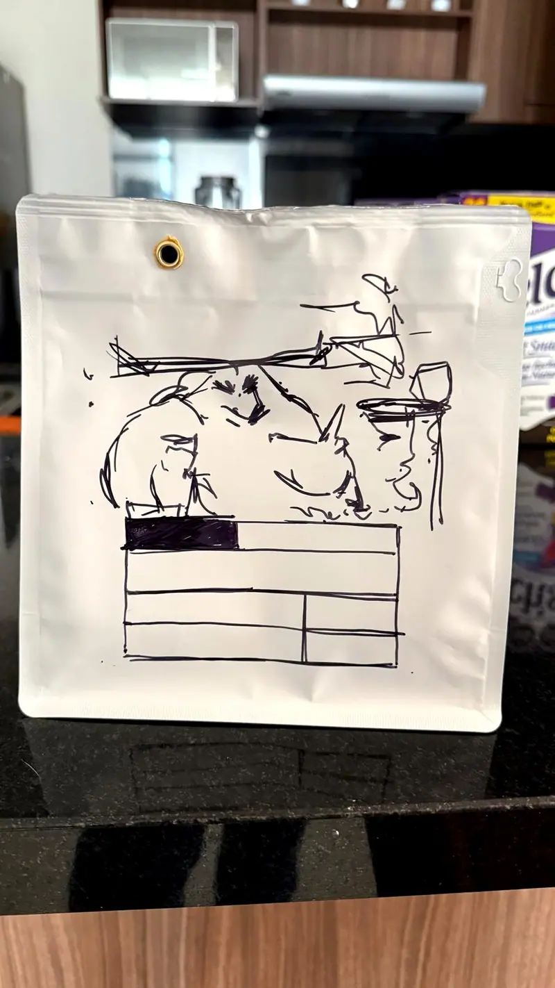 Bag layout sketch