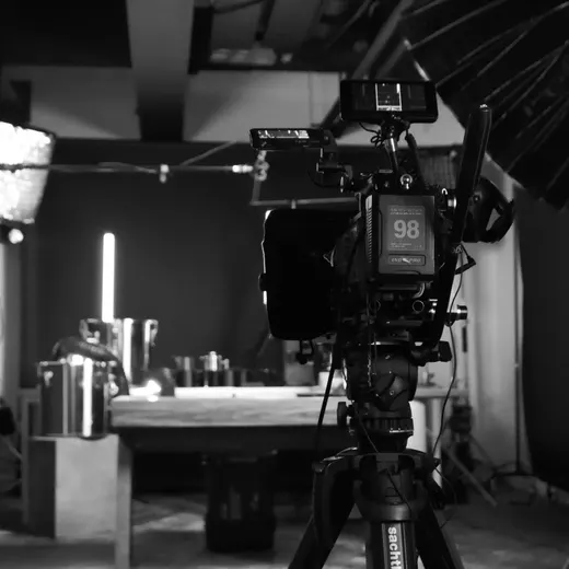 Behind the scenes of the Café 101 shoot