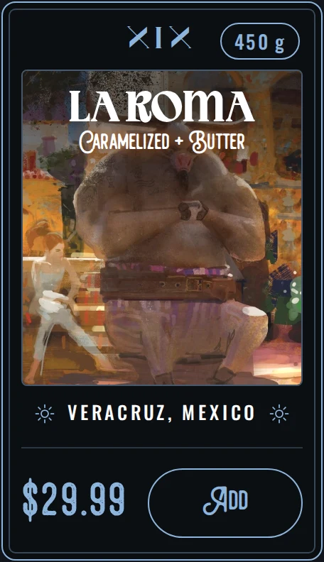 La Roma — card on toriberto.com